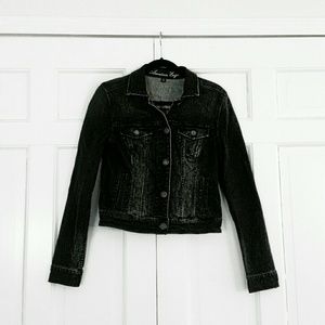 American Eagle Black Denim Jacket